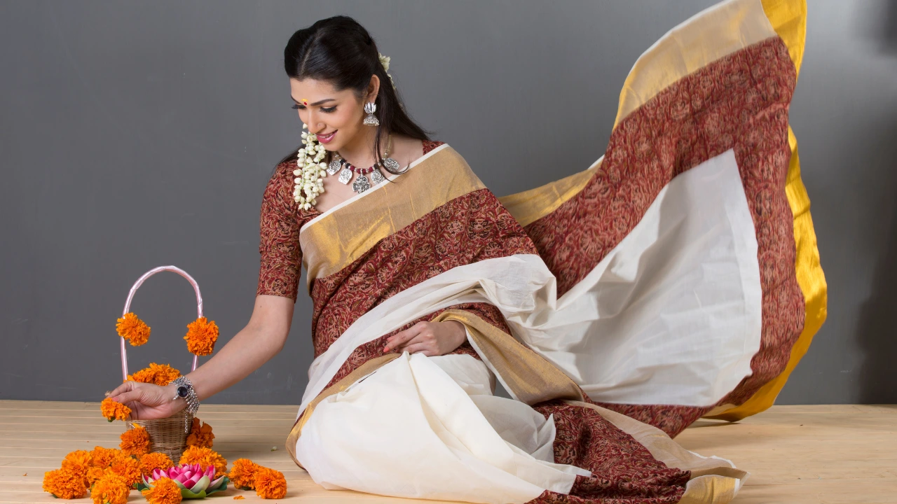 how to drape a saree